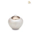 K532   Simplicity Keepsake Urn Pearl White & Bru Gold Supply