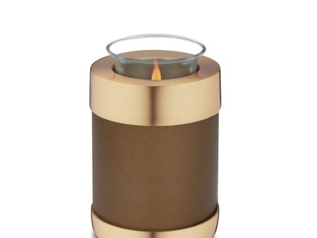 T662   Tealight Urn Auburn & Bru Gold on Sale