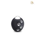 P636S   Adore Small Pet Urn Midnight & Pol Silver Fashion