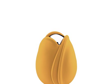 K1050   Tulip Keepsake Urn Yellow & Pol Silver Fashion