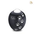 P636L   Adore Large Pet Urn Midnight & Pol Silver Hot on Sale