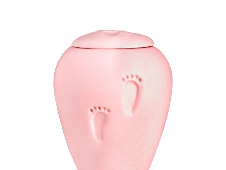 BC132   PetalPink Baby Footprints Child Urn Eco Pigment on Sale