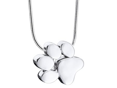 PD1400   Paw Ashes Pendant Pol Silver Supply