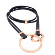 Avril Two Row - Bluebird Circle Hardware in Rose Gold - Wholesale Discount