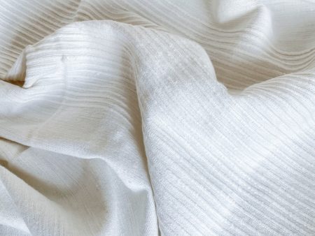 Riviera Handloom Fabric – Ivory For Sale