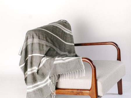 Aden Throw – Grey   Natural Cheap