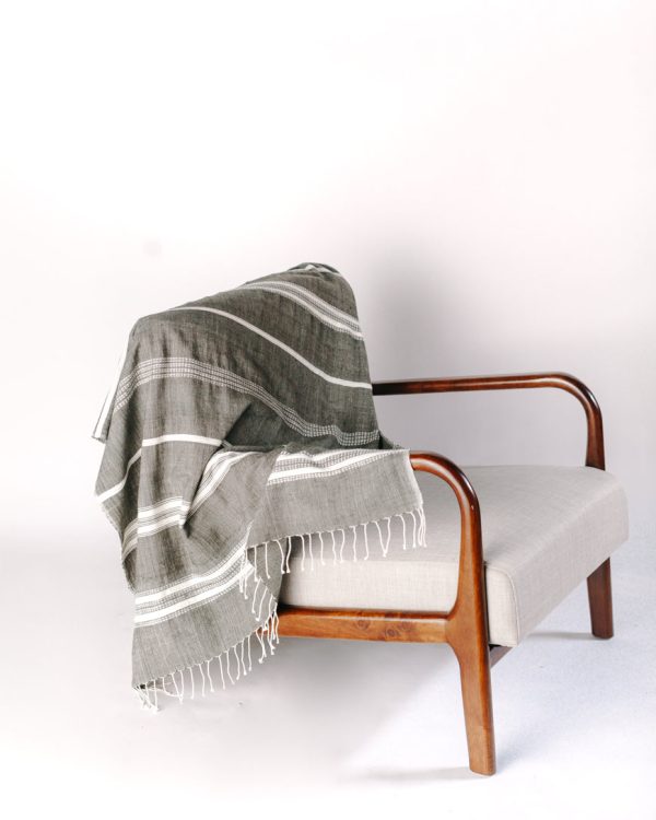 Aden Throw – Grey   Natural Cheap