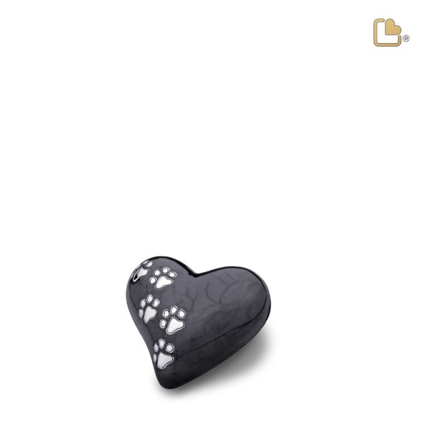 P640K   Keepsake Heart Pet Urn Pearl Midnight & Bru Pewter Discount