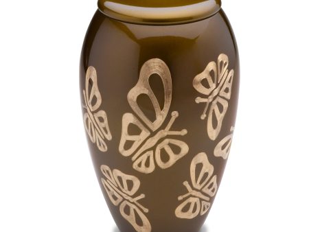 A500   Majestic Butterflies Standard Adult Urn Bronze & Bru Gold Supply