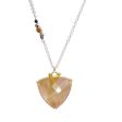 Rutilated Quartz Pyramid Necklace Discount