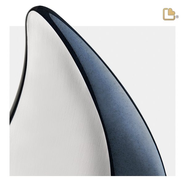 A580   TearDrop Standard Adult Urn Midnight & Bru Pewter Online now