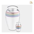 K222   Pride Rainbow Keepsake Urn Pol Silver Cheap