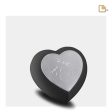 H583   Drop Heart Keepsake Urn Black & Bru Pewter Online now