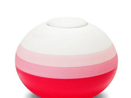 BA140   Scarlet Round Adult Urn Eco Pigment Online