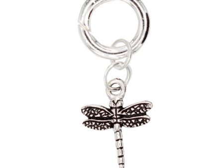 Dragonfly Charm in Silver Online