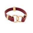 Edge Red Wine Avril Bracelet in 3 Metal Tones-Wholesale Online now