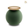 A1071   Crescent Sphere Standard Adult Urn Sage Green & Bru Gold Online