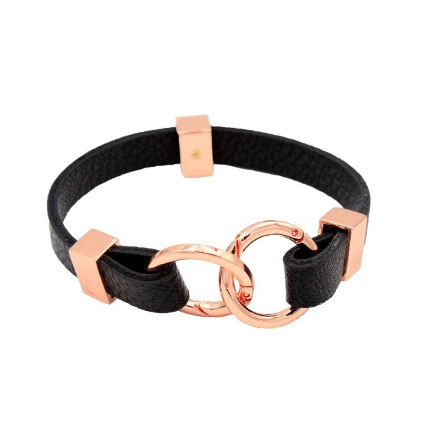 Black Magic Avril Edge Bracelet in 3 Metal Tones-Wholesale Online