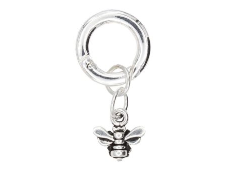 Honeybee Charm in Silver For Sale