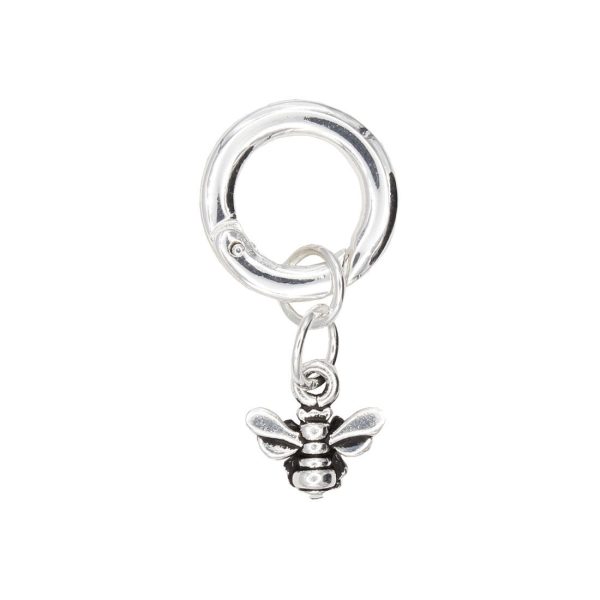 Honeybee Charm in Silver For Sale