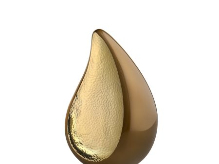 P581   TearDrop Medium Urn Bronze & Hmd Gold Discount