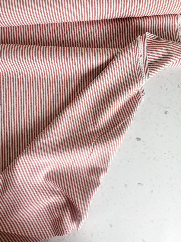 Yarn Dyed Classic Wovens – Strawberry Stripe Online now