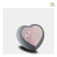 H584   Drop Heart Keepsake Urn French Grey & Bru RoseGold For Discount