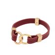 Red Wine Avril - Two Row - Bracelet in 3 Metal Tones-Wholesale on Sale