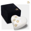 P638K   Keepsake Heart Pet Urn Pearl White & Bru Gold Online now