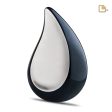 A580   TearDrop Standard Adult Urn Midnight & Bru Pewter Online now