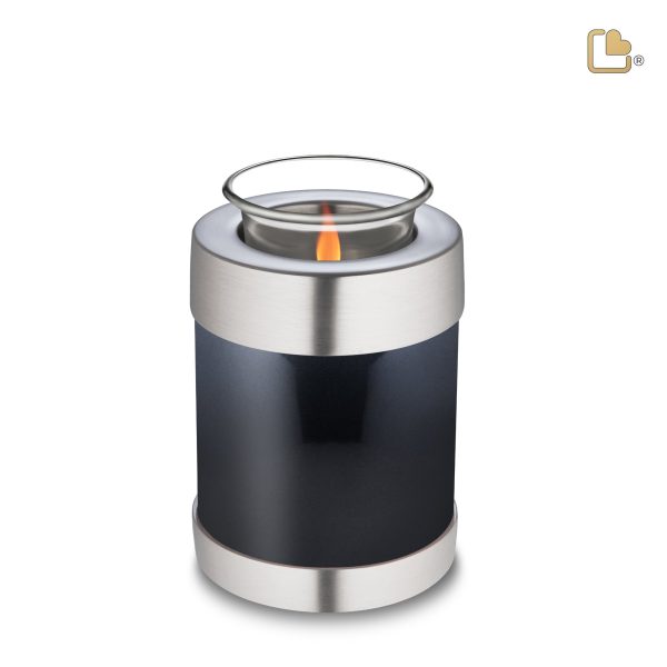 T650   Tealight Urn Midnight & Bru Pewter Cheap