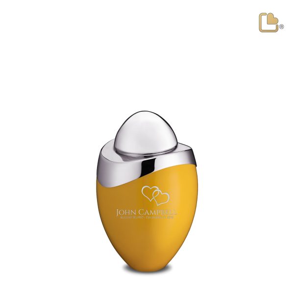 K360   Amore Keepsake Urn Yellow & Pol Silver Online now