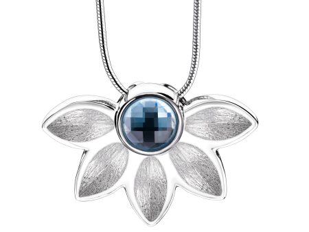 PD1450   Nirvana Azure Ashes Pendant Pol & Bru Silver w Swarovski® Fashion