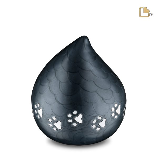 P633M   LoveDrop Medium Pet Urn Pearl Midnight & Bru Pewter Online Sale