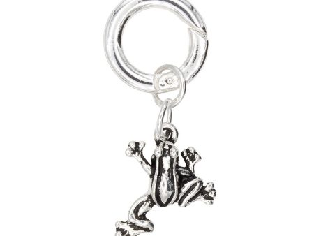 Tree Frog Charm in Silver Supply