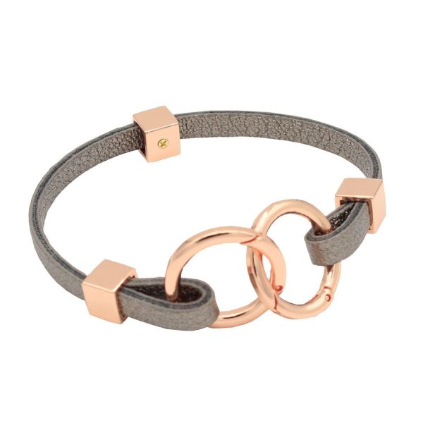 Metallic Avril Slim Bracelet in 3 Metal Tones-Wholesale Cheap