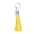 Moxie Yellow Faux Suede Tassel, 2.25  with Silver HardWear Online