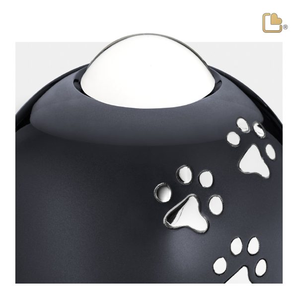 P636L   Adore Large Pet Urn Midnight & Pol Silver Hot on Sale