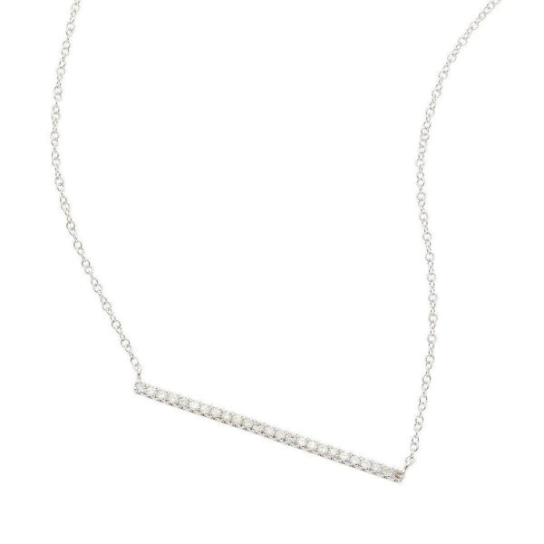 Pave Diamond Bar Necklace Supply