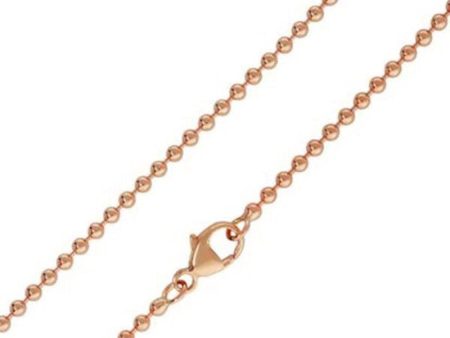 1.8mm Rose Gold Ball chain Discount