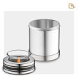 T669   ArtDeco Tealight Urn Pol Silver Hot on Sale