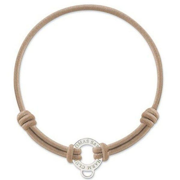 Charm Bracelet Gummi Beige For Cheap