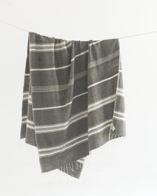 Aden Throw – Grey   Natural Cheap