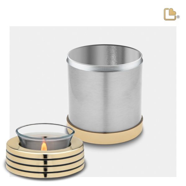 T665   Tealight Urn Bru Pewter Sale