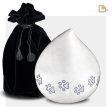 P635M   LoveDrop Medium Pet Urn Pearl White & Bru Pewter For Discount