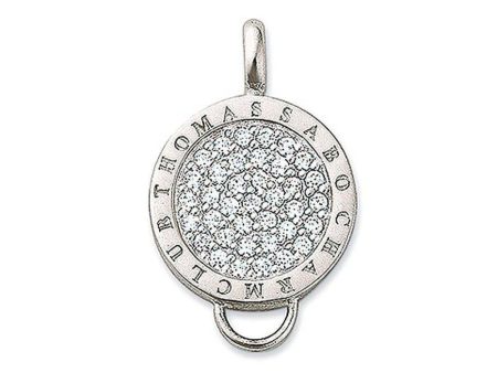 Necklace Charm Carrier Pave Disc Cheap