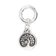 Bird in a Tree Charm in Silver For Discount