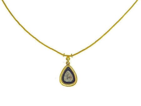 Ara 24k Gold Single Strand Necklace with Diamond Online