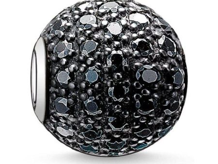 Karma Bead Black Pave on Sale