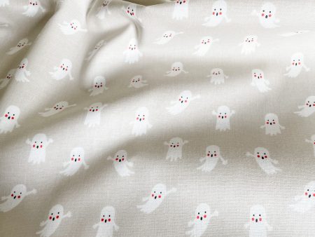 Ghosties Cotton Fabric – White Online now